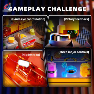 Chengji <span class=keywords><strong>3D</strong></span> Juego de laberinto Juguete Perplex <span class=keywords><strong>Ball</strong></span> <span class=keywords><strong>Rolling</strong></span> Board Tres teclas de control Desafío Pensamiento lógico Juego de mesa de plástico Fabricante - Product Image 5