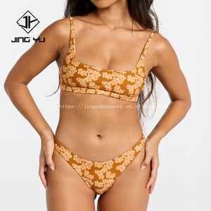 Maillots de bain pour femmes, bleu, sexy, bikini ouvert, maillots de bain de luxe, imprimé réversible, maillot de bain pour femmes, imprimé hawaïen, maillots de bain pour femmes - Product Image 4