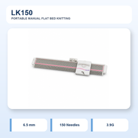 Mesin Rajut Manual Flat Bed 150 Jarum LK150 Portabel Sistem 3.9G untuk Kardigan, Rompi, Syal, Topi, dan Sampel