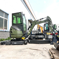 Pengiriman Gratis Mini Excavator 3.5 Ton 2 Ton Mesin Kubota EPA EURO 5 Crawler Digger Excavator Kompak Kecil untuk Kebun Pertanian