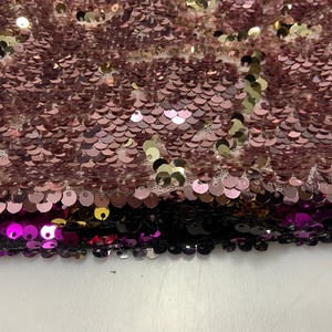 Vải Dệt Shaoxing Lurex Sáng Bóng Giá Rẻ Vải Lưới Thêu Kim Sa Lấp Lánh Toàn Bộ 5Mm Có Thể Đảo Ngược Nặng - Product Image 5