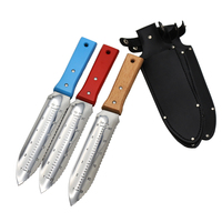 Couteau de jardin Hori Hori, lame en acier inoxydable, manche en bois, outil manuel pour creuser, désherber, planter, repiquer, personnalisable OEM