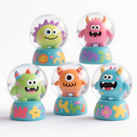 Pot Bunga Resin Monster Kawaii Buatan Tangan, Patung Alien Kecil Warna-warni, Vas Sukulen Kaktus Unik, Suvenir