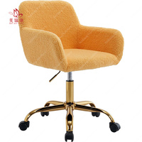 Chaise de bureau blanche réglable de haute qualité, chaise en fausse fourrure, chaise pivotante à structure métallique, pas encore d'avis