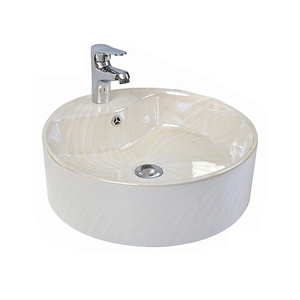 Lavabo <span class=keywords><strong>de</strong></span> <span class=keywords><strong>table</strong></span> <span class=keywords><strong>de</strong></span> vanité <span class=keywords><strong>doré</strong></span> <span class=keywords><strong>de</strong></span> luxe Lavabos <span class=keywords><strong>de</strong></span> salle <span class=keywords><strong>de</strong></span> bain en <span class=keywords><strong>porcelaine</strong></span> Lavabos en céramique rond au-dessus du comptoir Art Lavabo - Product Image 4