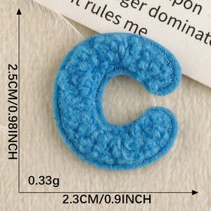 Patchs lettres alphabet en chenille autocollants colorés de 2-3 cm pour sacs et accessoires DIY - Product Image 6