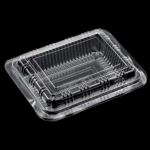 China Wholesale Transparent Disposable Food Container Plastic Clamshell Packaging For Dessert