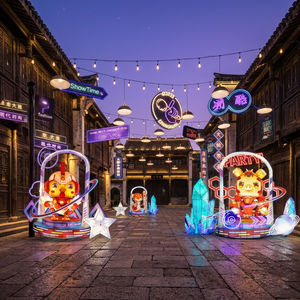 Luci al Neon Personalizzate a Tema Dio della Ricchezza e Zodiaco, Decorazioni per Mercati Notturni, Centri Commerciali di Tendenza, Strade Gastronomiche e <span class=keywords><strong>Bazar</strong></span> Creativi - Product Image 3