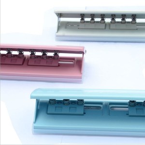 Perforadora Redonda Ajustable de 6 Anillos con Regla Plegable, Perforadora de Hojas de Recambio para Encuadernación, Accesorios de Oficina - Product Image 4