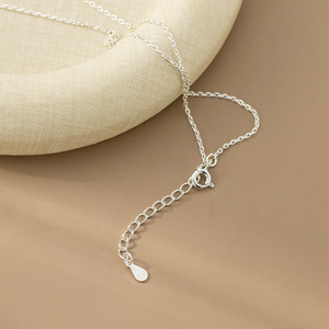 Collar de Plata S925 con Diseño de Nicho Estilo Ins, con Dos Varillas de Madera Rectas y Perla, Exquisito y Sencillo - Y02631 - Product Image 5