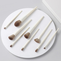 Ensemble de pinceaux de maquillage professionnels de haute qualité en gros, pinceaux de maquillage en poils synthétiques doux, kits de pinceaux de maquillage cosmétiques de voyage