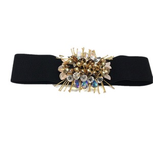 Ouruoyas New 2020 Elastic Womens 6cm Wat Belt À La Mode, À La Mode, Personnalisé Et Polyvalent. Il est décoré avec - Product Image 5