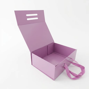 Boîtes en papier personnalisées en gros pour vêtements, jouets et cadeaux, avec poignée, emballages cadeaux en papier personnalisés avec logo - Product Image 1