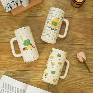 Tasse en céramique Happy Dinosaur de grande capacité avec poignée, cadeau pour usage général - Product Image 3