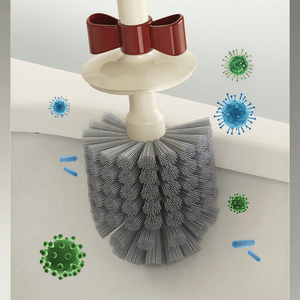 Set di Porta Scovolini WC in PP con Supporto a Incasso, Scovolino Verticale Portatile per Disinfezione - Product Image 6