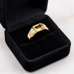 <b>Citrine</b> Engagement <b>Ring</b> 925 Sterling Silver Promise Wedding <b>Ring</b> Handmade Loose Jewelry Rose Gold Plated Children's Vintage <b>Ring</b> - Product Image 3