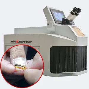Takı nokta kaynak makinesi altın gümüş zincir halka kolye protez için mikro lazer lehimleme kontrol sistemi mikroskop