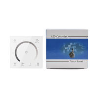 Interrupteur mural tactile RGB RGBW DC12V-24V avec temporisation d'extinction de 20 secondes, contrôleur de variateur LED mural à commande tactile