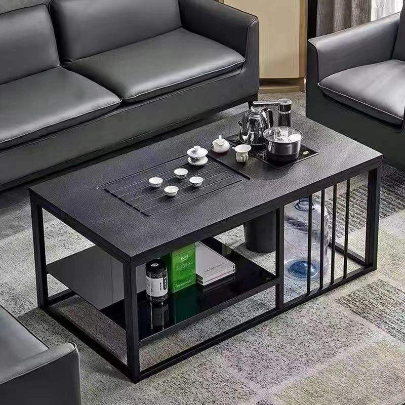 Mesa de té de piedra templada al fuego 602