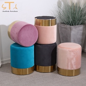 Di alta qualità divano sgabello <span class=keywords><strong>sedia</strong></span> di velluto moderna moderna imbottiti sedie da pranzo - Product Image 1