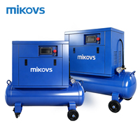 Compresseur d'air à vis rotatif Mikovs 4kw 5HP Compresseur d'air à vis 2-en-1
