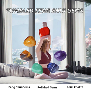 Assorted Tumbled Stones Crystal Bulk Rocks Natural Polished Irregular Gemstones for Reiki Chakra Feng Shui pocket stones - Product Image 2