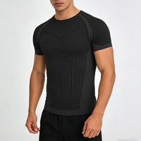 Camisetas Deportivas de Poliéster para Hombre, Lisas, sin Mangas, Cuello Redondo, Ajustadas, Transpirables y de Secado Rápido, 100% Tejido, 180