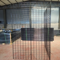 Panneau mural en grille de fil de fer sur mesure avec finition traitée thermiquement, service de modélisation 3D, design antirouille