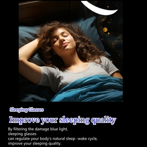 Aide au sommeil Anti-fatigue oculaire Maux <span class=keywords><strong>de</strong></span> tête pour ordinateur Gaming TV UV Éblouissement flexible TR cadre teinte orange Lunettes bloquant la lumière bleue - Product Image 3
