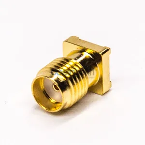 موصل لوحة كهربية مطبوعة (PCB) مستقيم مطلي بالذهب من Cooper SMA أنثى SMT لاتصالات البيانات