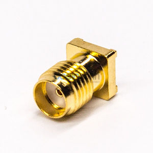 Conector SMT hembra SMA PCB recto chapado en oro Cooper para comunicaciones de datos - Product Image 1