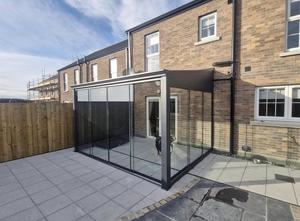 Vente chaude Autonome Véranda Modulaire Extérieur Jardin Toit En Verre Vert Conservatoire avec Polygone Toit En Verre Trempé Hôtels - Product Image 3
