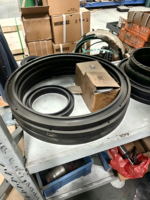 Trois joints d'étanchéité FKM pour concasseur à cône hydraulique en acier, pièces de rechange pour machine de concassage de pierres, garantie 1 an, testé