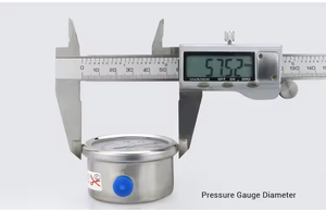 MAIRUIKESI Factory Outlet Glicerol Manômetro Enchido 50mm Pequeno-1-600Bar Manômetro para Gás Líquido - Product Image 5