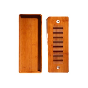 Goodbye Bamboo <b>Tea</b> <b>Tray</b> With Lid Portable Gongfu <b>Tea</b> Set For Home Use Large Capacity Flat Design - Product Image 5