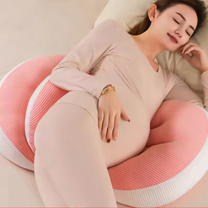 Oreiller de corps lavable portable confortable pour dormir sur le côté de la thérapie de maternité avec soulagement et soutien pendant la <span class=keywords><strong>grossesse</strong></span> - Product Image 2