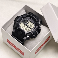 Montre électronique de sport pour enfants et adolescents, pour école primaire et secondaire, garçons et filles, réveil lumineux, boîtier en acrylique de 50mm