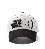 Casquette de baseball ajustable pour femme, 100% coton, imprimé étoiles et lettres, style coréen, grande taille, motif à pois/argyle, logo personnalisé, petite série
