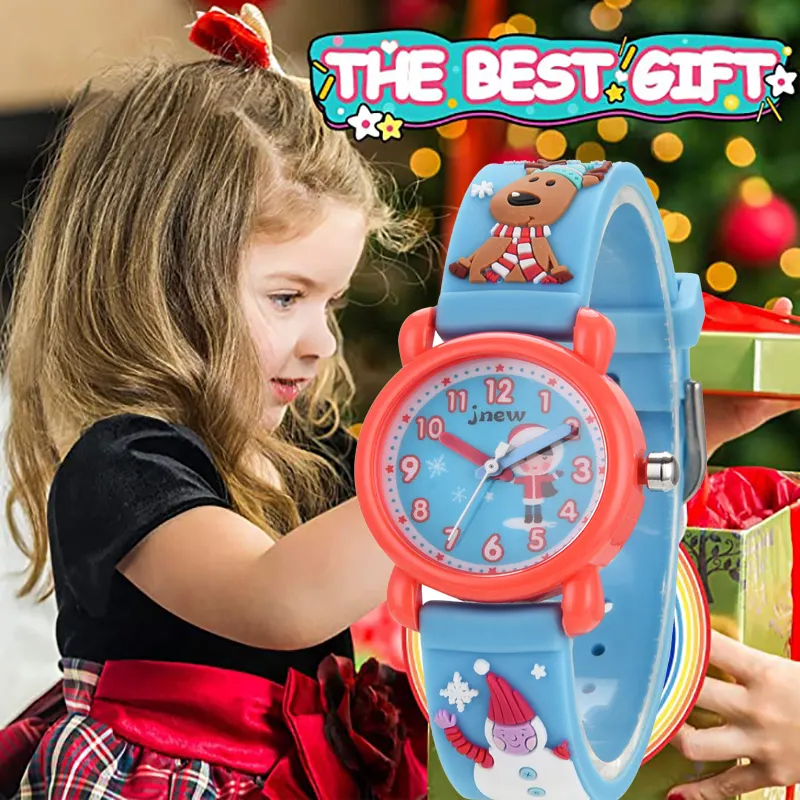 ODM/OEM originale 3D cartoon christmas watch band orologi impermeabili orologio per bambini