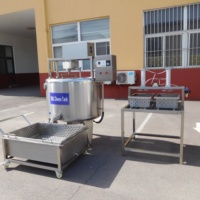 Pasteurisateur entièrement automatique pour lait, yaourt et fromage, capacité 30-500L, chauffage à l'eau, utilisation facile, 220/380V, haute efficacité