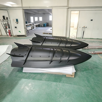 Bateau de relevé hydrographique composite en fibre de verre, fabrication OEM, coque de navire sans pilote sur mesure