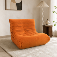 Fauteuil de salon individuel en velours côtelé, compressé sous vide, sans structure, en mousse, pour la maison - Vente en gros