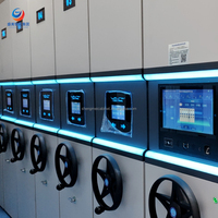 Étagères compactantes RFID résistantes à la corrosion pour les zones côtières avec composants électroniques étanches aux intempéries
