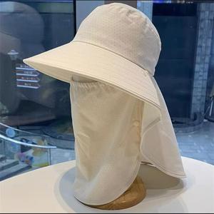 หมวกป้องกันแสงแดด หมวกปีกกว้าง ระบายอากาศได้ดี ครอบคลุมใบหน้า หมวกป้องกันรังสียูวีกลางแจ้งสำหรับผู้ใหญ่ ไนลอนพับได้ - Product Image 4