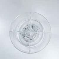 Porte-stylos de bureau rotatif à 360 degrés, boîte de rangement pour produits de soin, support cosmétique en acrylique, étagère de rangement et d'organisation transparente