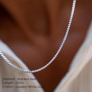 Cadena de Joyería Personalizada Única de Acero Inoxidable 316L, Chapada en Oro PVD de 14k 18k, Cadena para Hombre, Collar Masculino, Cadena de Oro para Hombre - Product Image 3