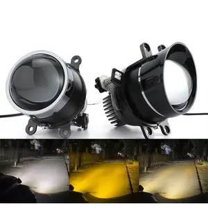 GPNE Updated F9X Auto Lighting Bi Lens Led Fog Light 3000K 4500K 6000K Light High Brightness Waterproof Fog Lamp