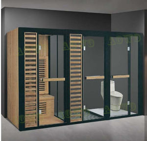 Sauna infrarroja de vapor AOWO, diseño <span class=keywords><strong>noble</strong></span>, control Wi-Fi de alta calidad, ducha fría y caliente, Motor Lingxiao, tamaño personalizado - Product Image 4
