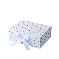 Boîte cadeau pliable de luxe en papier avec fermeture magnétique et nœud en ruban pour anniversaire, mariage, Noël, emballage de cadeaux de fêtes