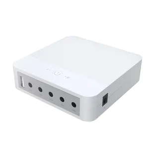 WGP OEM taşınabilir pil yedek güç kaynağı Online12V 24V DC Mini UPS için WiFi yönlendirici IP kamera Modem Fiber yönlendirici